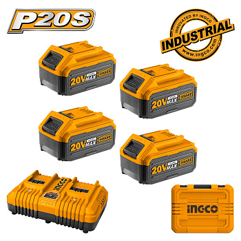Комплект  аккумулятора и зарядного устройства P20S INGCO INDUSTRIAL FBCLI20245