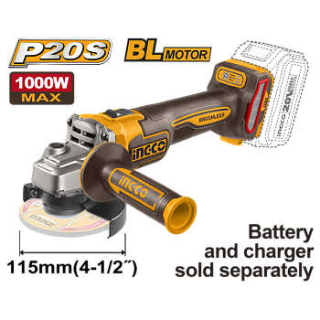 Аккумуляторная УШМ б/щ 115 мм INGCO CAGLI27153 INDUSTRIAL