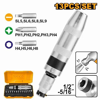 Набор ударных приводов из 13 шт. INGCO INDUSTRIAL HIDS1301