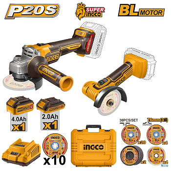 Набор аккумуляторного инструмента 2шт. 20В SUPER INGCO COSLI23120215 INDUSTRIAL