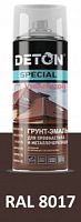 Грунт-эмаль DETON SPECIAL (Шоколадно-коричневый RAL 8017) для профнастила и металлочерепицы, аэрозол