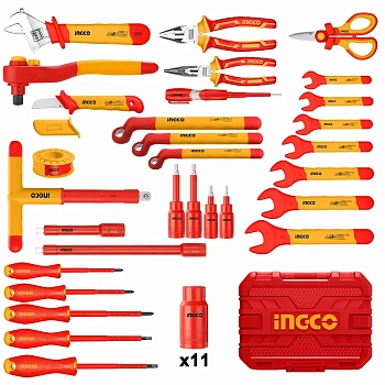 Набор изолированных ручных инструментов из 41 шт. INGCO INDUSTRIAL HKITH4101
