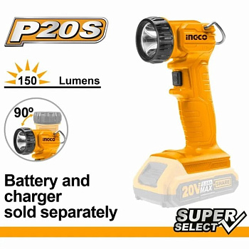 Аккумуляторная рабочая лампа INGCO CWLI2023