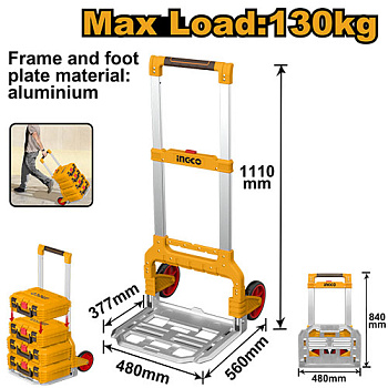 Тележка ручная складная (2) INGCO HHWB61201 INDUSTRIAL