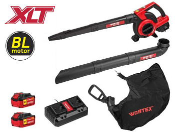 Аккумуляторная воздуходувка WORTEX BB2536-1D 18В+18В