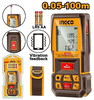 Лазерный дальномер 100 м INGCO HLDD1008 INDUSTRIAL