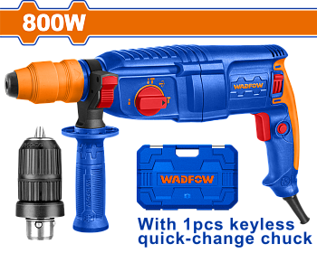 Перфоратор SDS-plus 800 Вт, 2.5 Дж WADFOW WRH1D26-2
