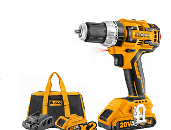 Шуруповерт аккумуляторный бесщёточный ударный 20B 60Hm 23+1+1 INGCO CIDLI20608 INDUSTRIAL