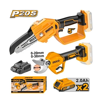 Набор аккумуляторного инструмента садового 20 В INGCO COSLI23065