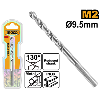 Сверло по металлу M2 HSS 9.5 мм (110/220) INGCO DBT11300951 INDUSTRIAL