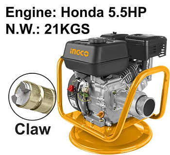 Бензиновый вибратор для бетона (клешневого типа) INGCO INDUSTRIAL GVR-1