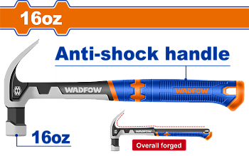Молоток-гвоздодер 450 гр (6/12) WADFOW WHM8316