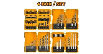 Набор спиральных сверел  HSS, ударные отвертки INGCO COS23045 IPX