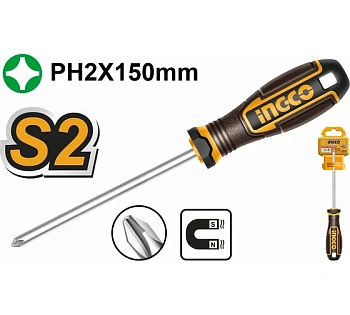 Отвертка крестовая INGCO PH2x150 INDUSTRIAL HSDPH2150