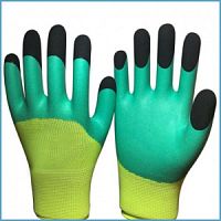 Перчатки нейлоновые салатовый/зеленый/черный