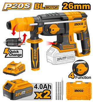 Аккумуляторный перфоратор INGCO INDUSTRIAL CRHLI202289